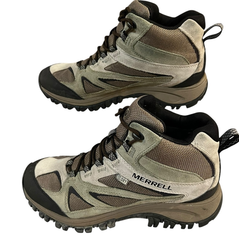Merrell Athletic Shoes Brown and Black with High-Top Design - Picture 3 of 8